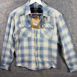 NWT STS Ranchwear Men's Merritt Plaid‎ Shirt Size Small